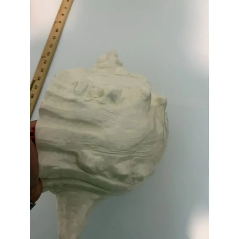 vtg.Large ceramic conch shell planter - Picture 4 of 10